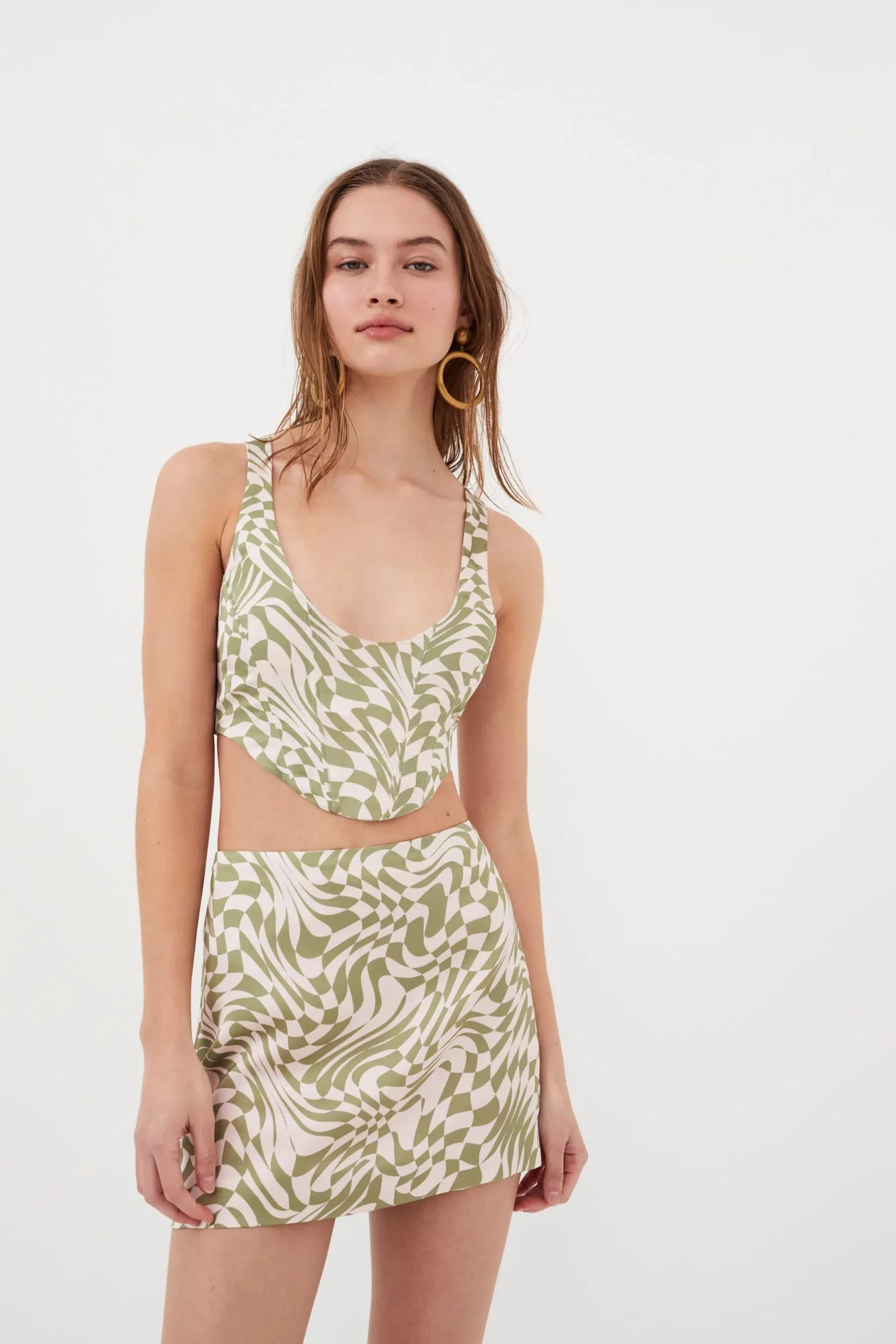 aiko_mini_skirt_3-1.webp Hot For Love & Lemons Aiko Mini Skirt Green