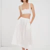 Sale For Love & Lemons Alexis Midi Skirt White
