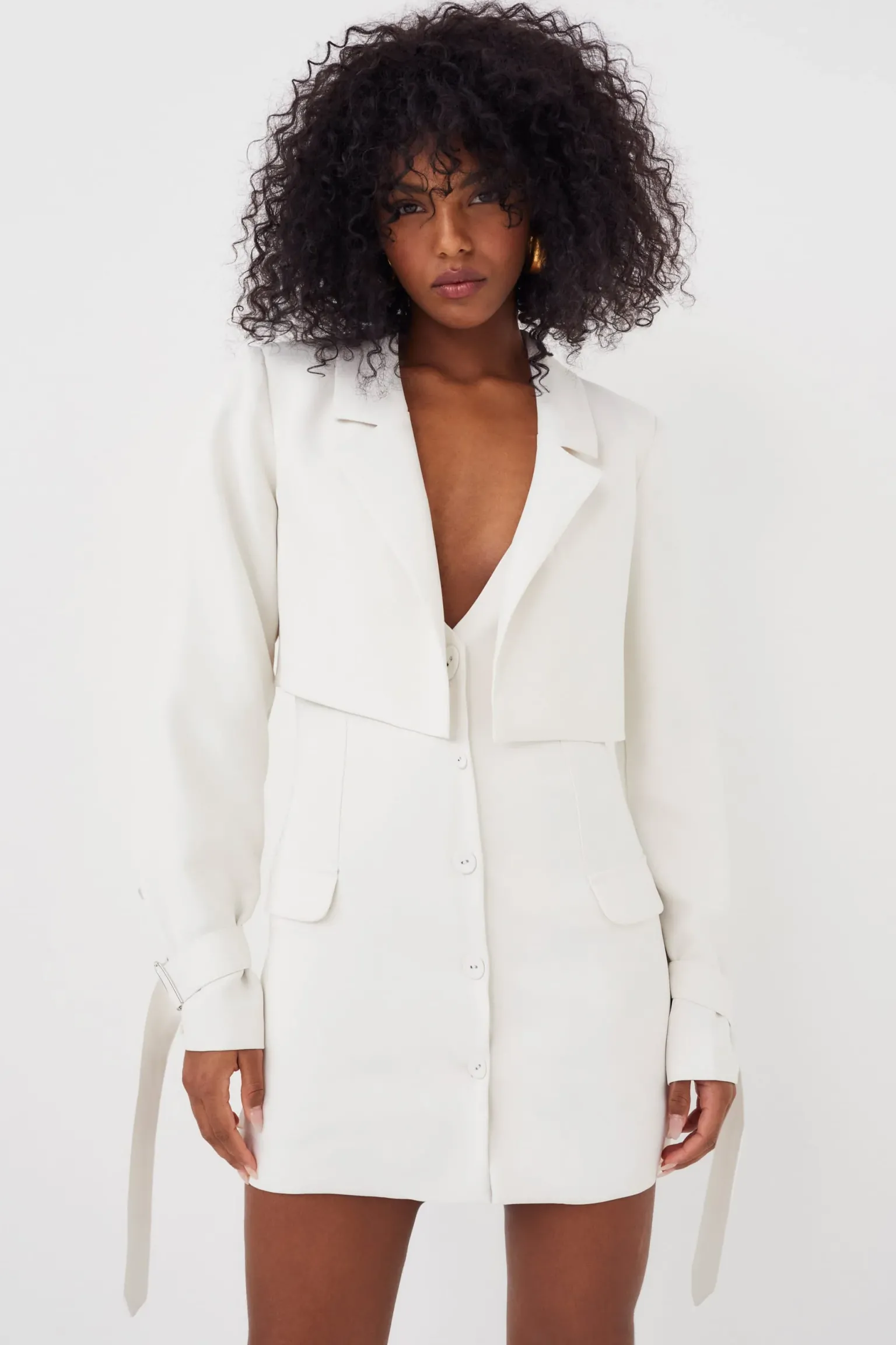 alysa_blazer_mini_dress_2.webp Cheap For Love & Lemons Alysa Blazer Mini Dress Ivory