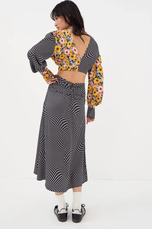 Best Sale For Love & Lemons Anya Crop Top Black
