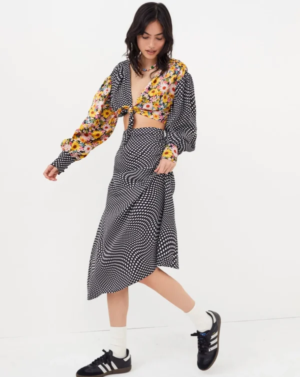 Best Sale For Love & Lemons Anya Crop Top Black