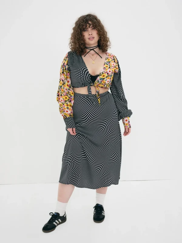 Best Sale For Love & Lemons Anya Crop Top Black
