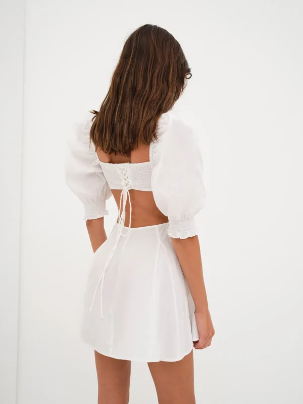 Discount For Love & Lemons Arya Mini Dress White
