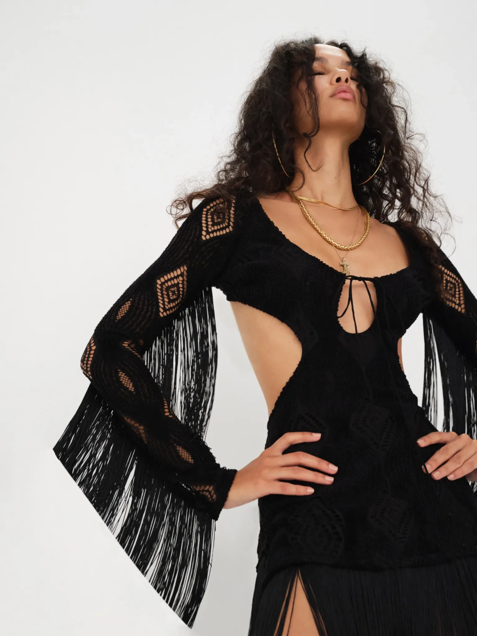 aubrey_mini_dress_1.webp Fashion For Love & Lemons Aubrey Mini Dress Black