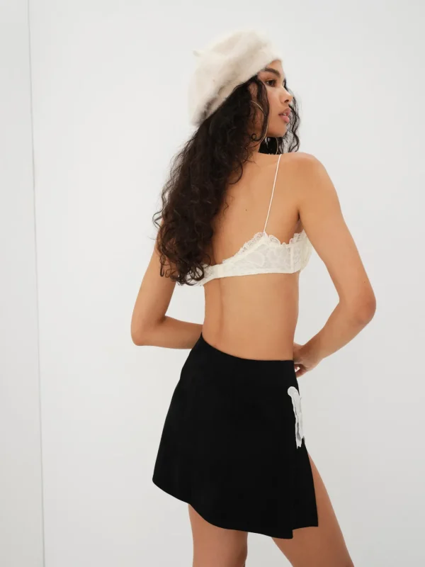 Outlet For Love & Lemons Auden Mini Skirt Black