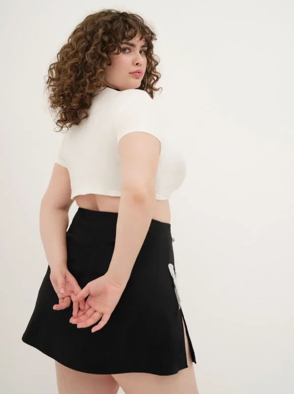Outlet For Love & Lemons Auden Mini Skirt Black
