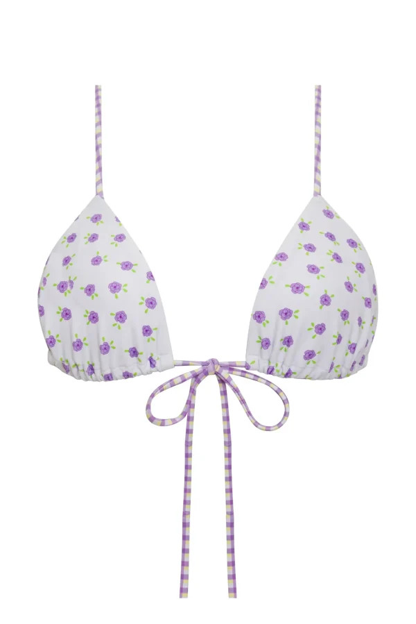 Outlet For Love & Lemons Bay Bikini Top Purple