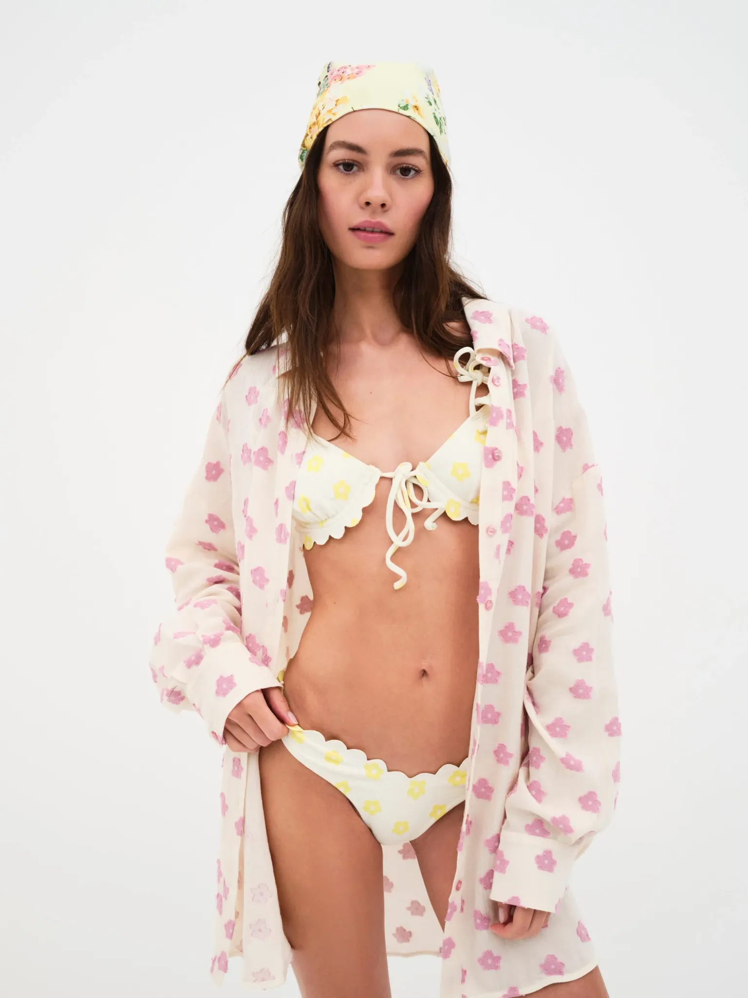 bay_oversized_shirt_0.webp Sale For Love & Lemons Bay Oversized Shirt Pink