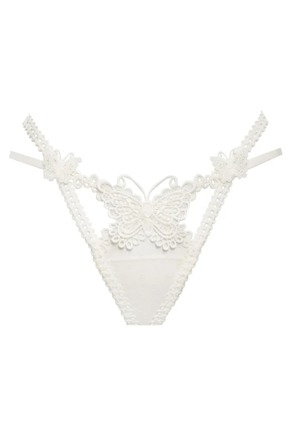 Best For Love & Lemons Beaming Butterfly Applique Panty White