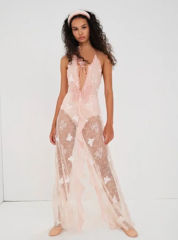 Flash Sale For Love & Lemons Beckett Maxi Dress Orange
