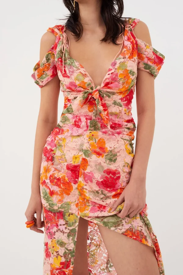 Hot For Love & Lemons Beth Midi Dress Pink