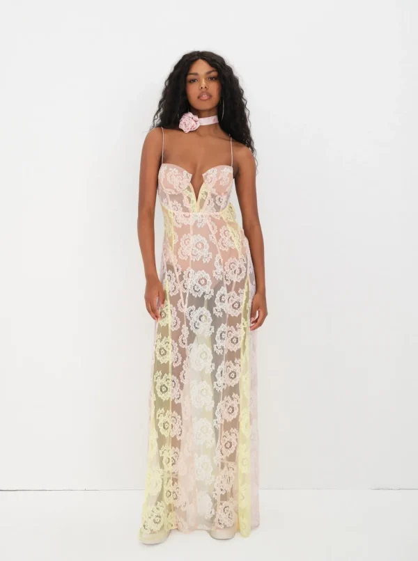 Outlet For Love & Lemons Blossom Maxi Dress Multi