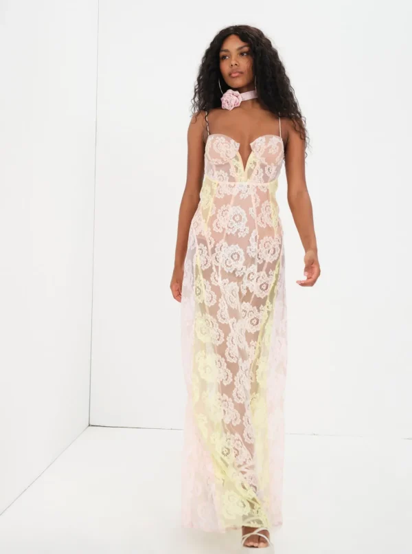 Outlet For Love & Lemons Blossom Maxi Dress Multi