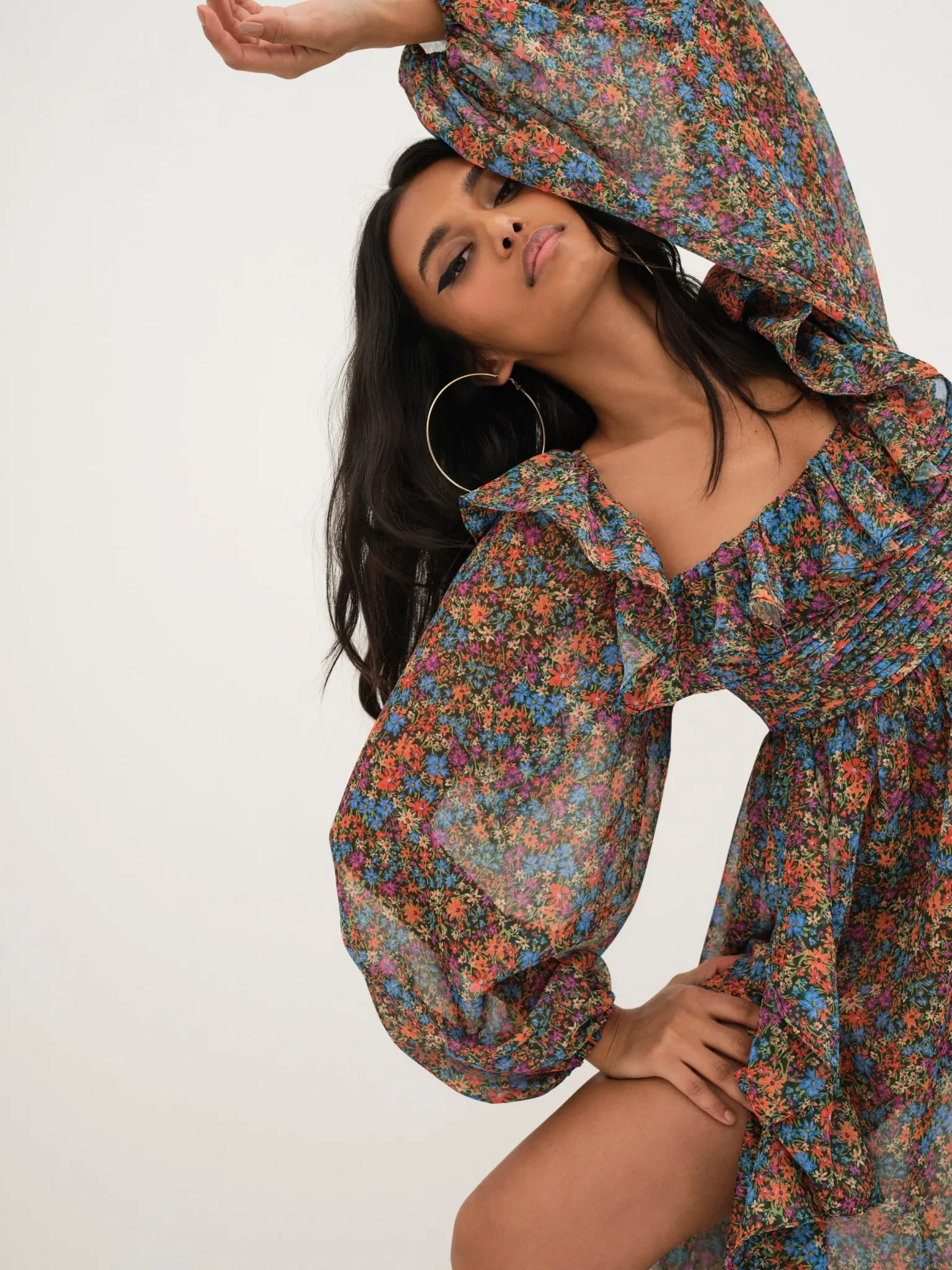 brittany_midi_dress_6.webp Fashion For Love & Lemons Brittany Midi Dress Blue