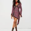 Cheap For Love & Lemons Brunello Asymmetrical Dress Red
