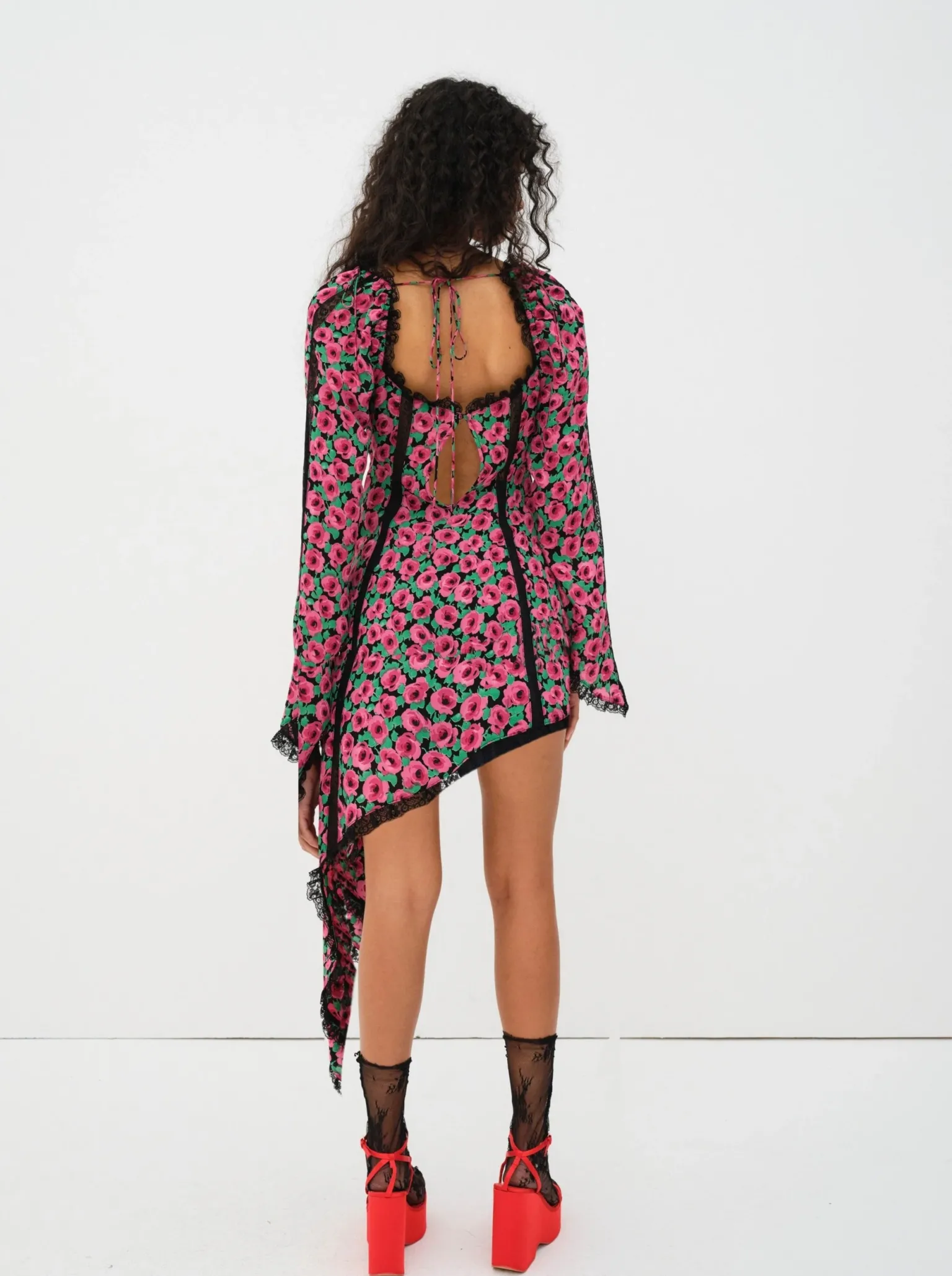brunello_asymmetrical_dre_2.webp Cheap For Love & Lemons Brunello Asymmetrical Dress Red