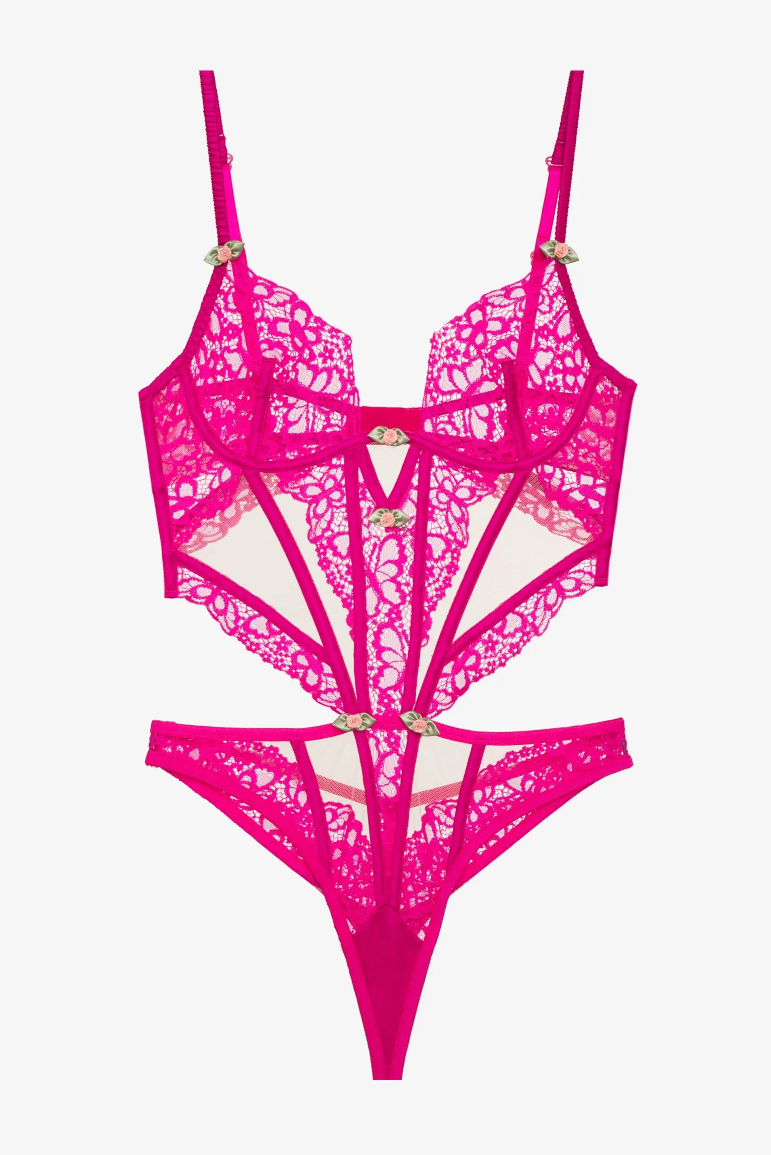 butterfly_lace_teddy_4.webp Cheap For Love & Lemons Butterfly Lace Teddy Pink