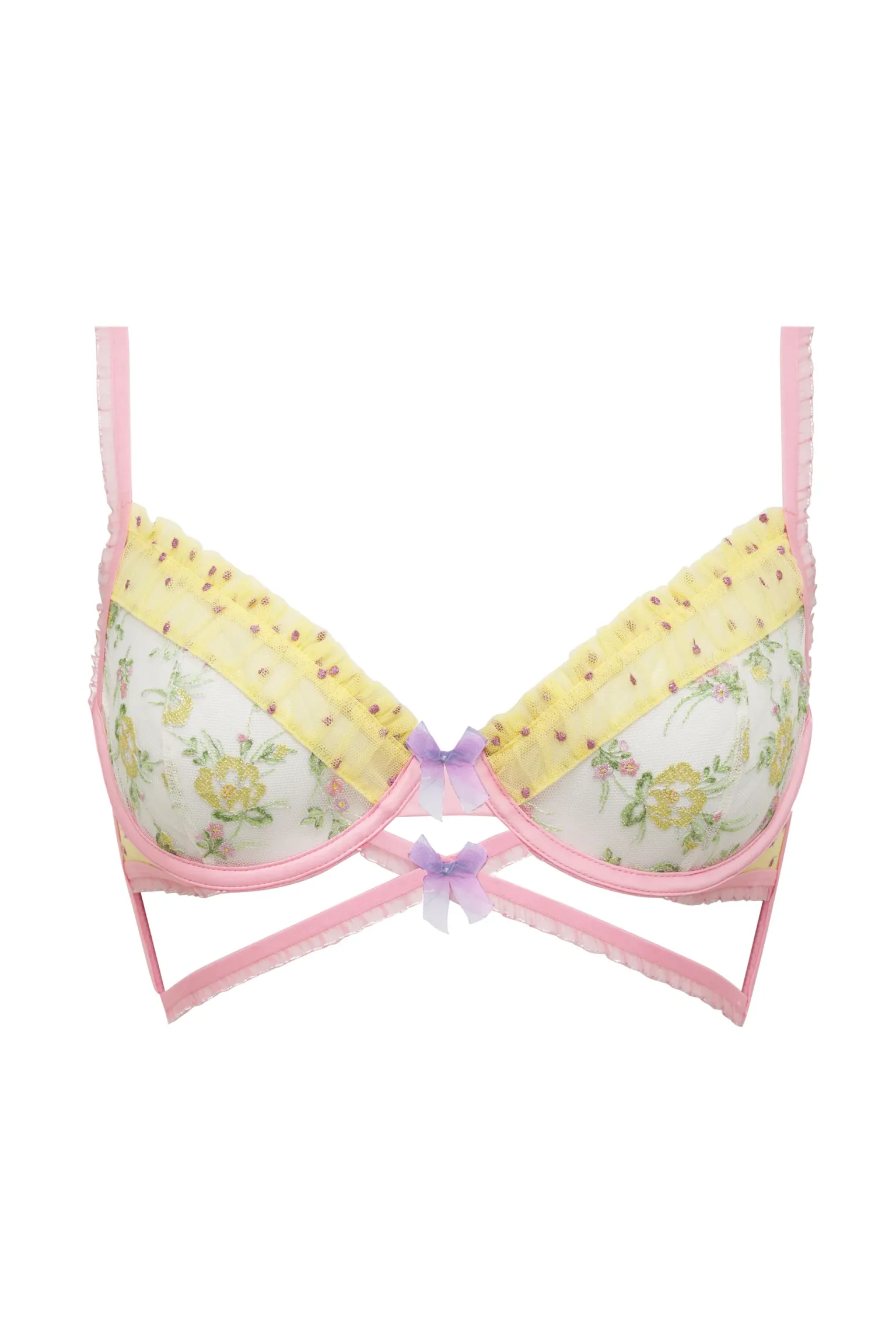 camila_strappy_underwire__8.webp Cheap For Love & Lemons Camila Strappy Underwire Bra Pink