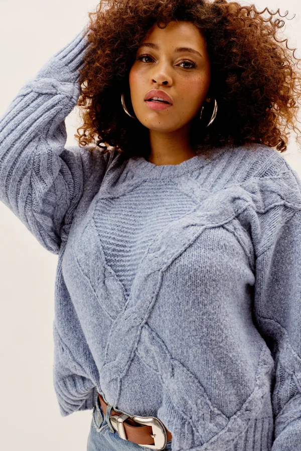 Cheap For Love & Lemons Carly Sweater Blue