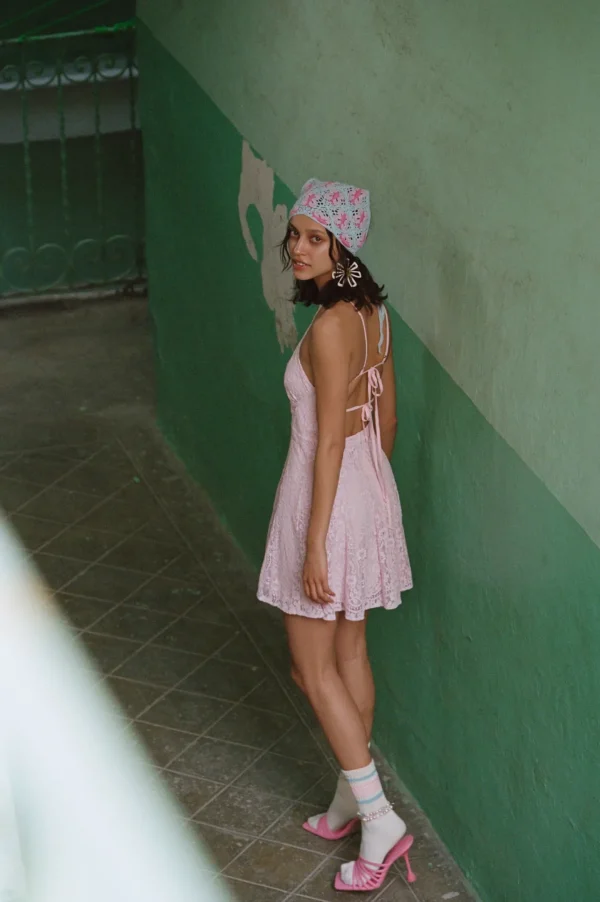 Sale For Love & Lemons Carmela Mini Dress Purple