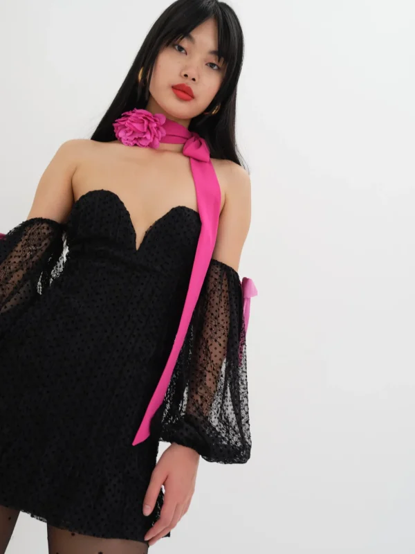 Hot For Love & Lemons Carolyn Mini Dress Black