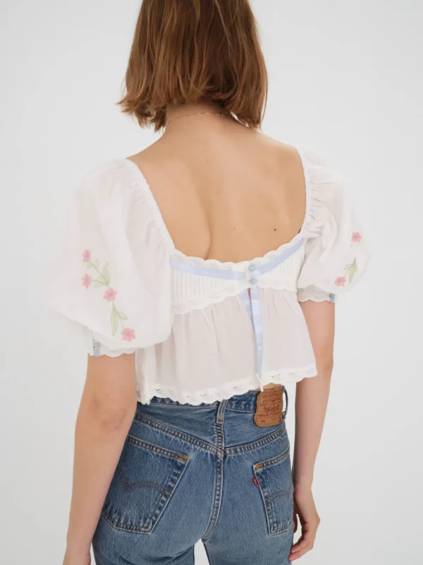 Best Sale For Love & Lemons Carrington Blouse White