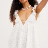 Store For Love & Lemons Cassie Mini Dress White