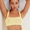 Cheap For Love & Lemons Charlotte Bralette Top Yellow