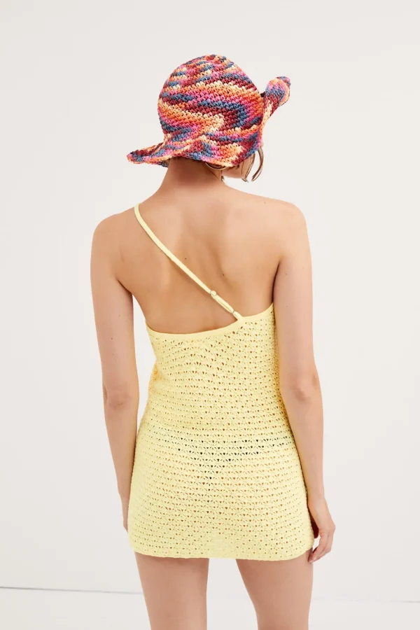 Clearance For Love & Lemons Charlotte Mini Dress Yellow