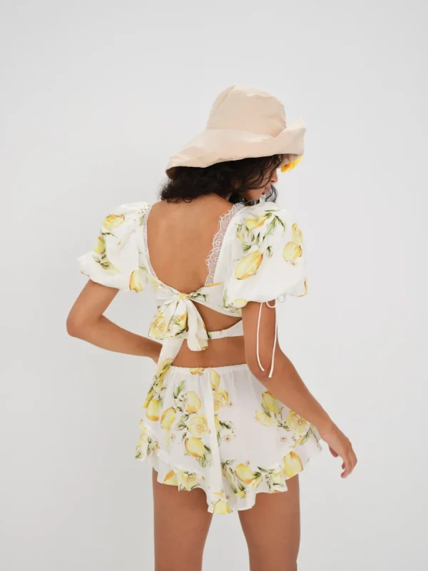 Best Sale For Love & Lemons Cheryl Short Yellow