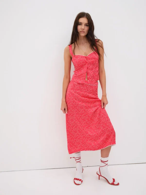 Hot For Love & Lemons Chianti Top Red