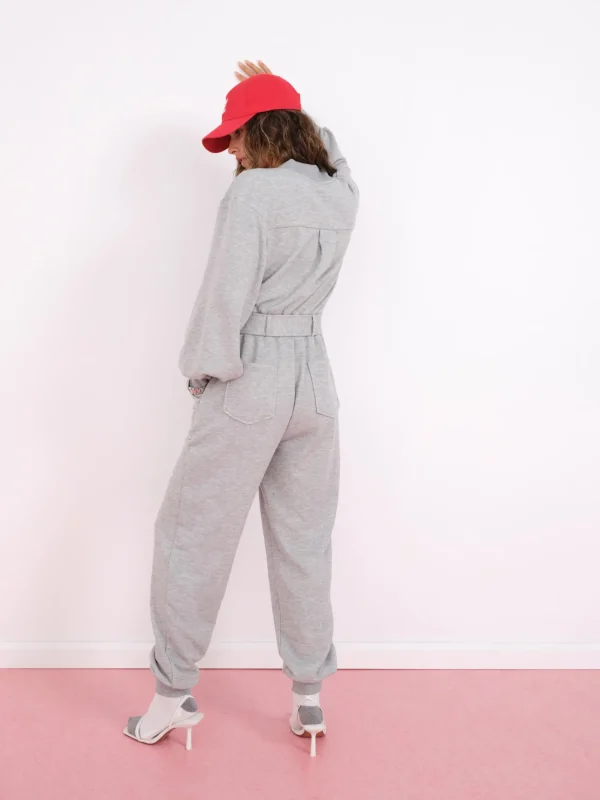 Outlet For Love & Lemons Cinched Jumpsuit Grey