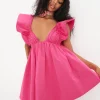 Sale For Love & Lemons Clementine Mini Dress Pink