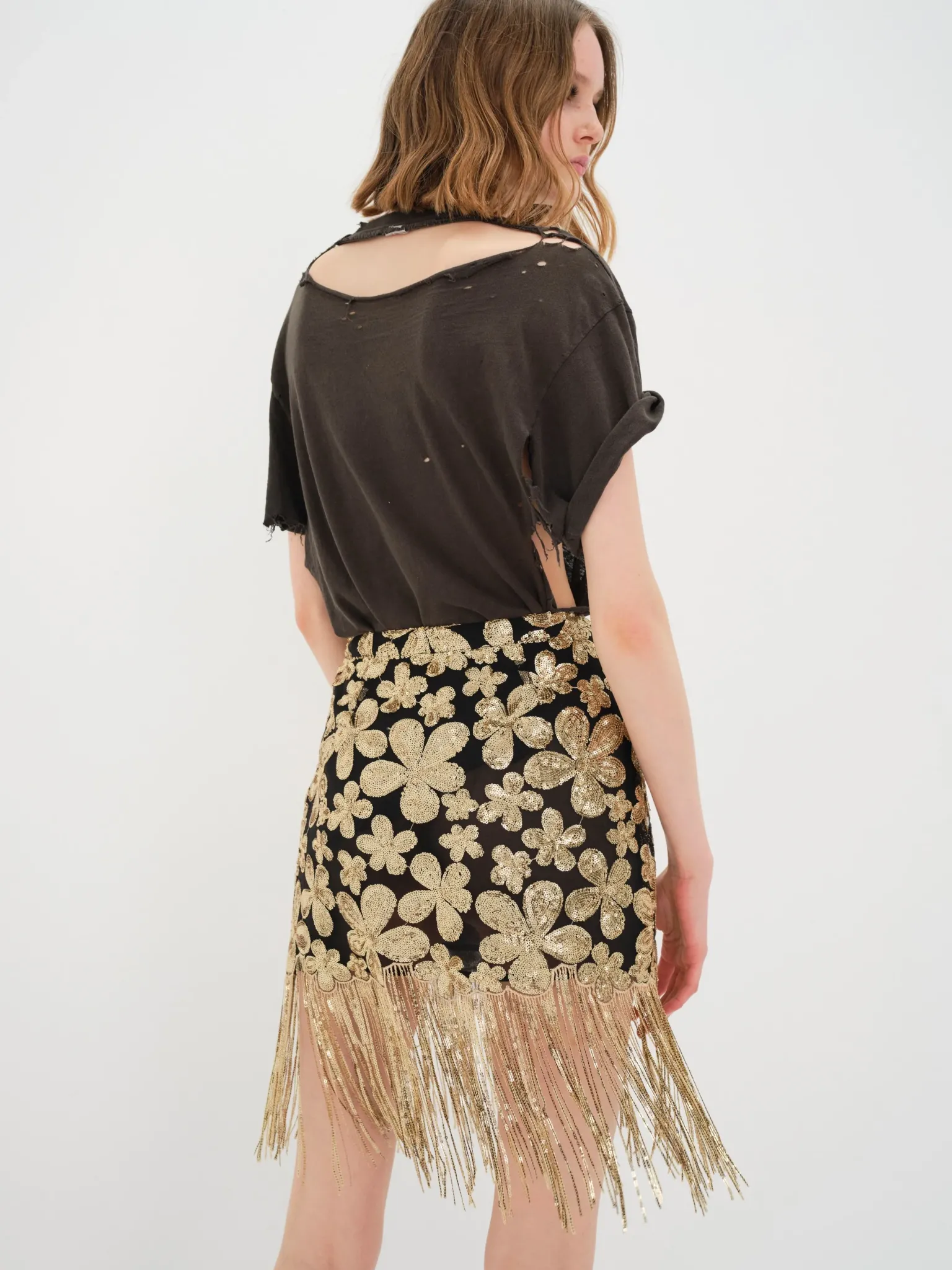 colette_mini_skirt_2.webp Discount For Love & Lemons Colette Mini Skirt Black