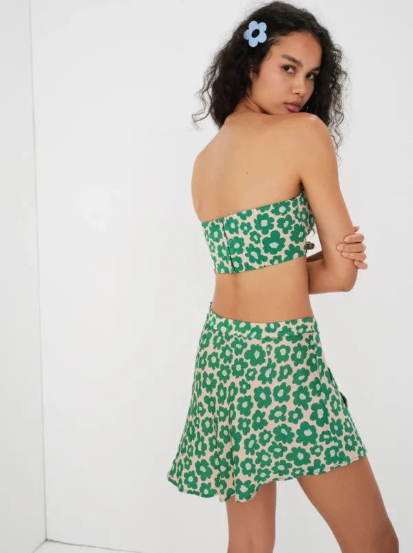Sale For Love & Lemons Cooper Crop Top Green
