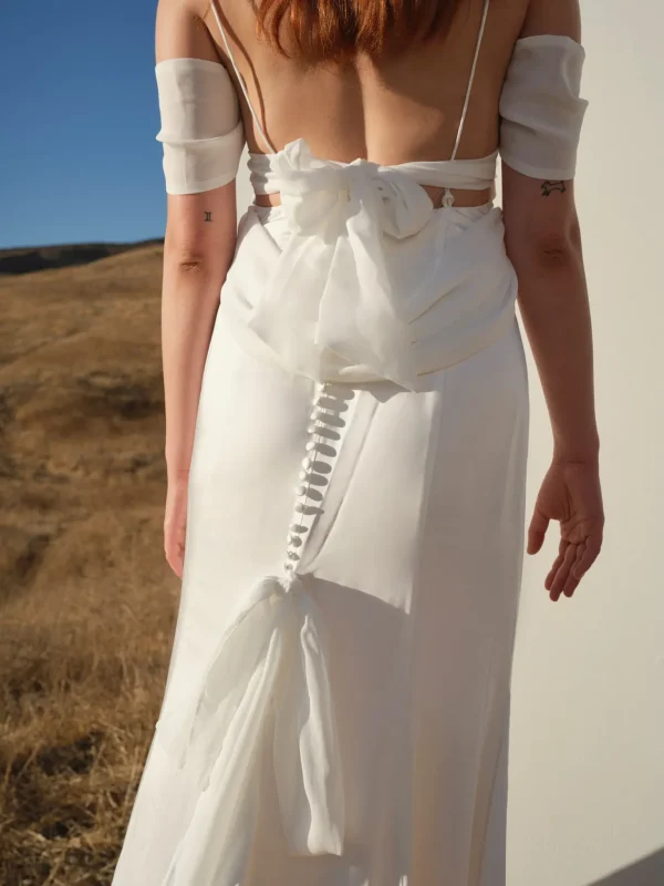 Cheap For Love & Lemons Cora Bridal Gown White
