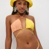 Sale For Love & Lemons Coraline Swim Top Yellow