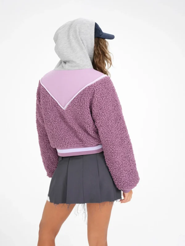 Best For Love & Lemons Cozy Cropped Pullover Purple
