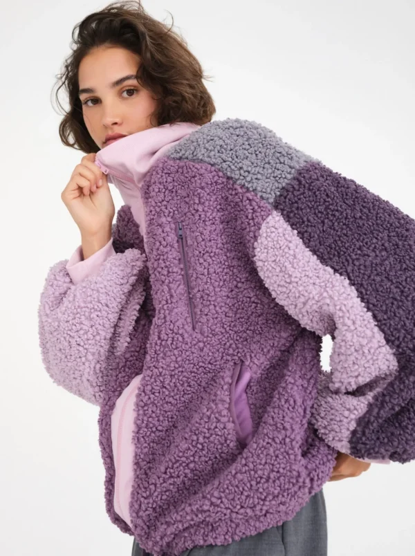Hot For Love & Lemons Cozy Zip-Up Jacket Purple