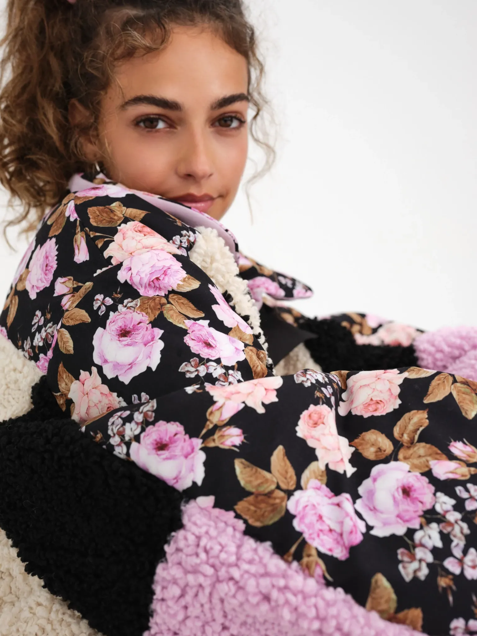cozy_zipup_jacket_4.webp Store For Love & Lemons Cozy Zip-Up Jacket Black