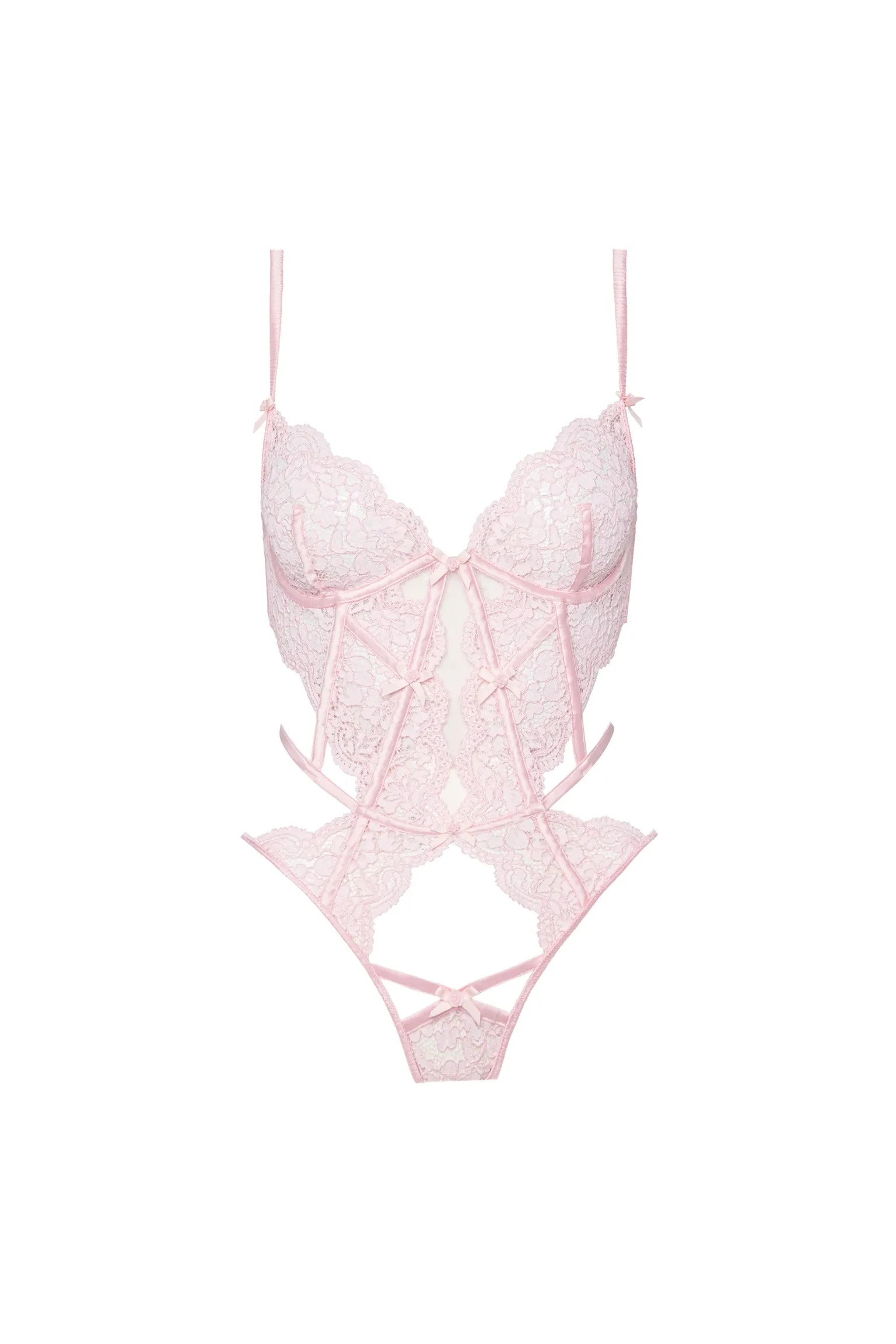 creamsicle_lace_bodysuit_6.webp Discount For Love & Lemons Creamsicle Lace Bodysuit Pink
