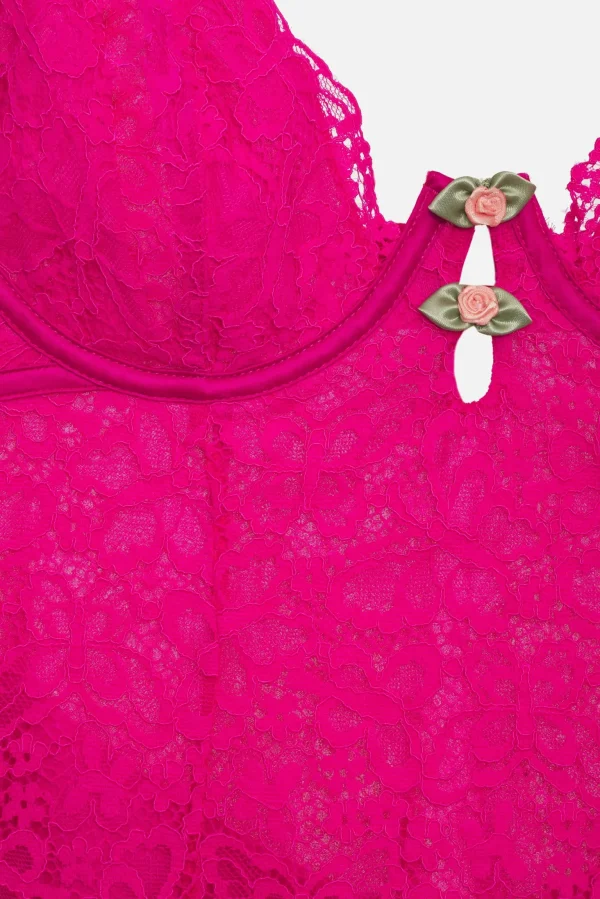 Store For Love & Lemons Creamsicle Lace Slip Dress Pink