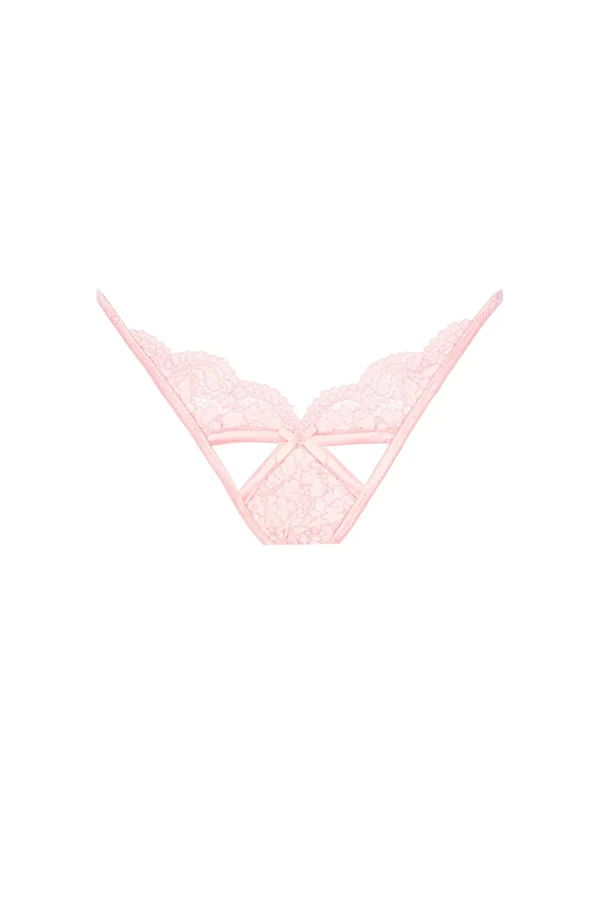 Store For Love & Lemons Creamsicle Lace Thong Panty Pink