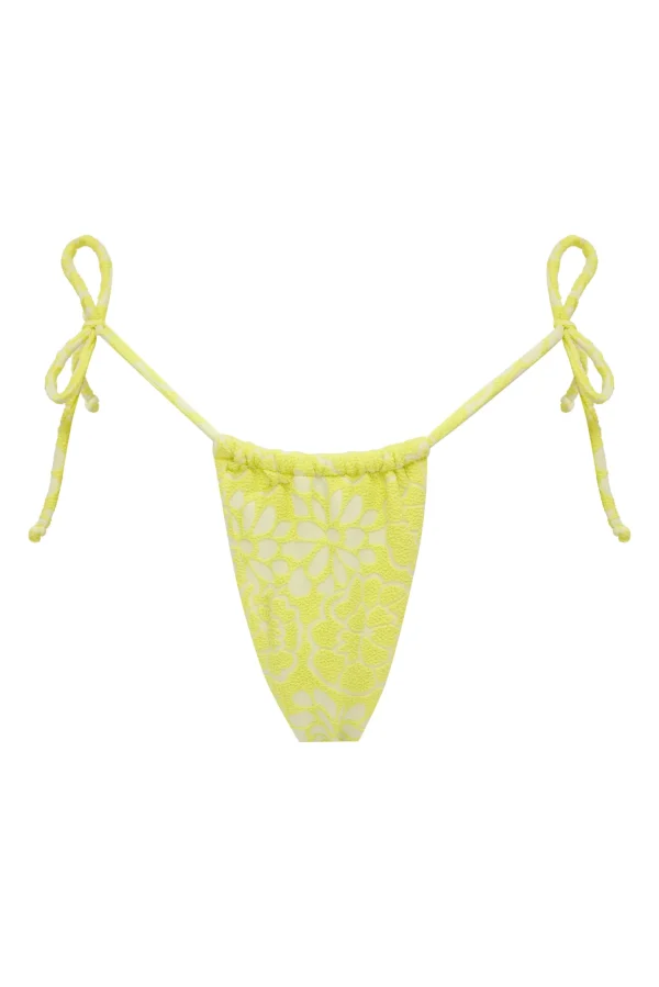 Clearance For Love & Lemons Cydney String Bikini Bottom Green