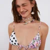 Clearance For Love & Lemons Cydney String Bikini Top Pink