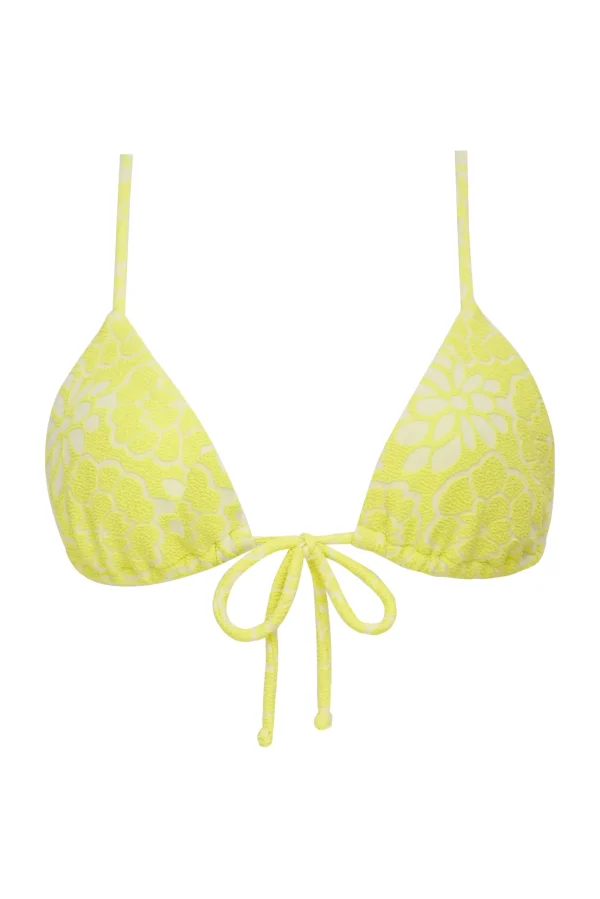 Shop For Love & Lemons Cydney String Bikini Top Green