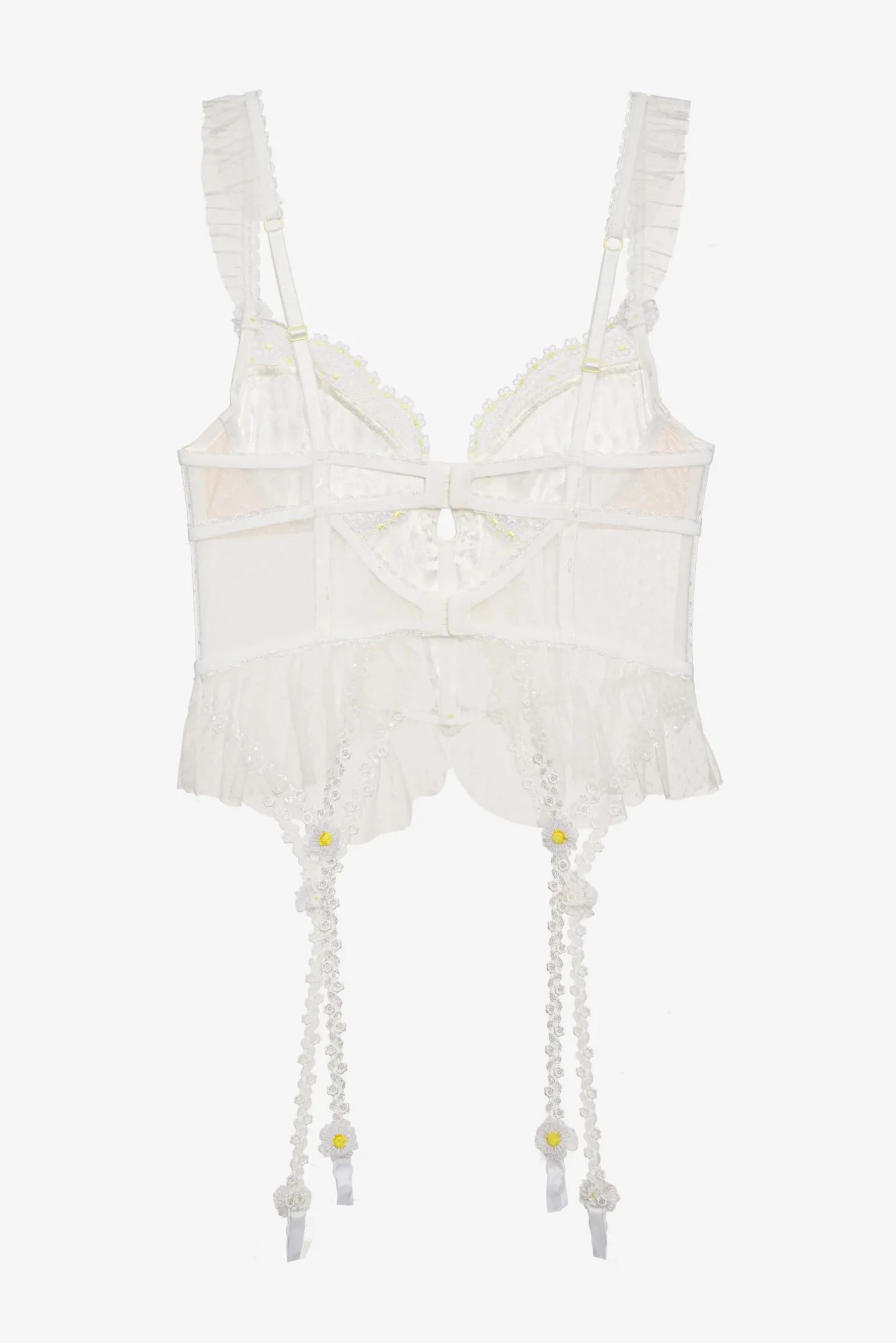 d_daisy_bustier_8.webp Fashion For Love & Lemons 3D Daisy Bustier White