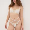 Sale For Love & Lemons 3D Daisy High-Waist Panty White