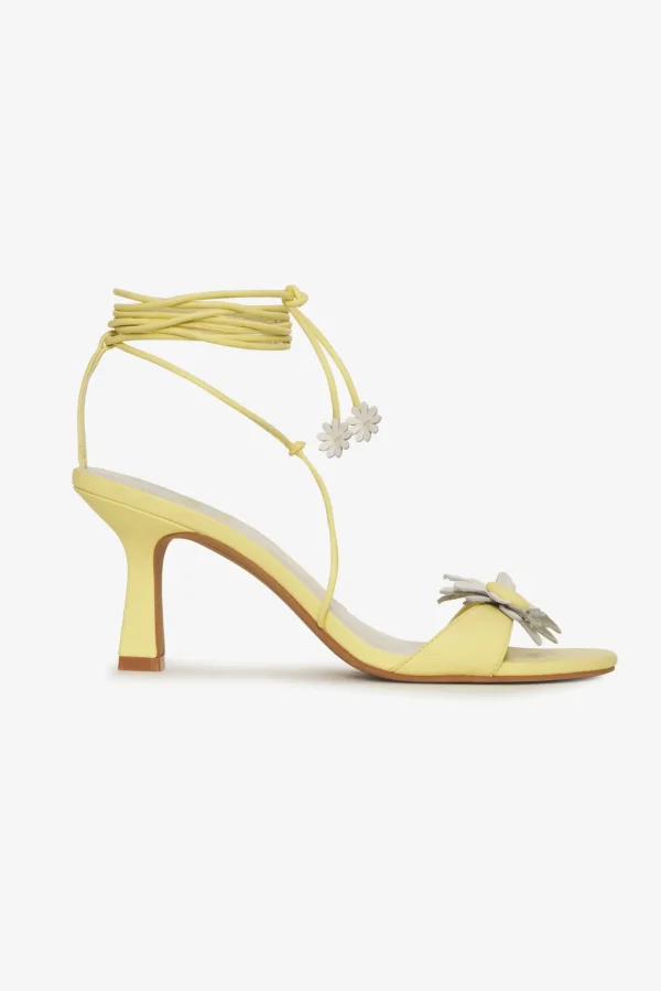 Flash Sale For Love & Lemons Daizy Heels Yellow