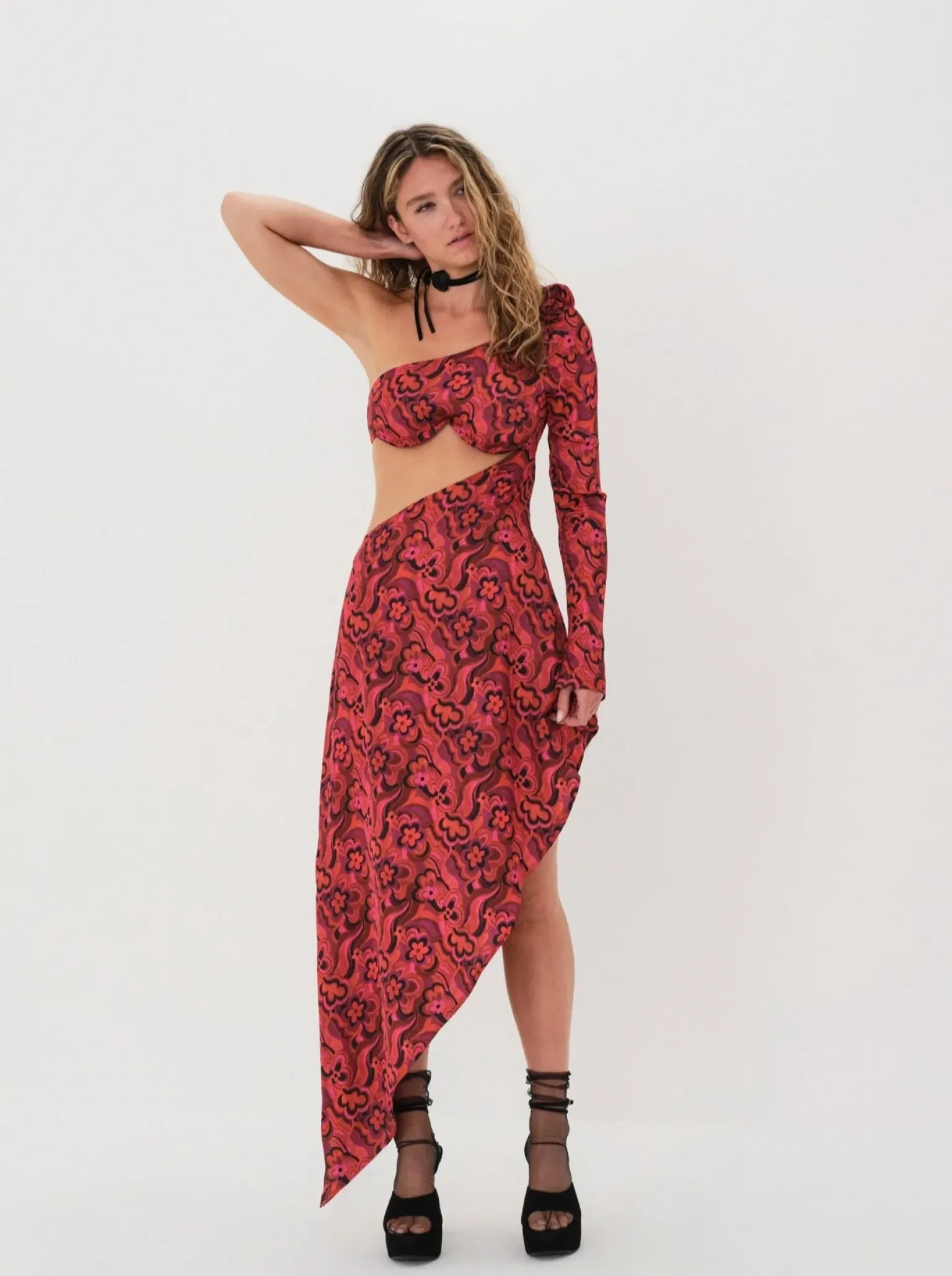 davina_maxi_dress_0.webp Cheap For Love & Lemons Davina Maxi Dress Red